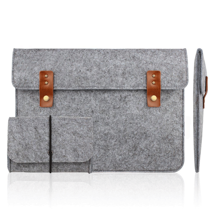 定做毛毡手拿电脑包商务办公笔记本内胆包平板电脑毛毡包批发