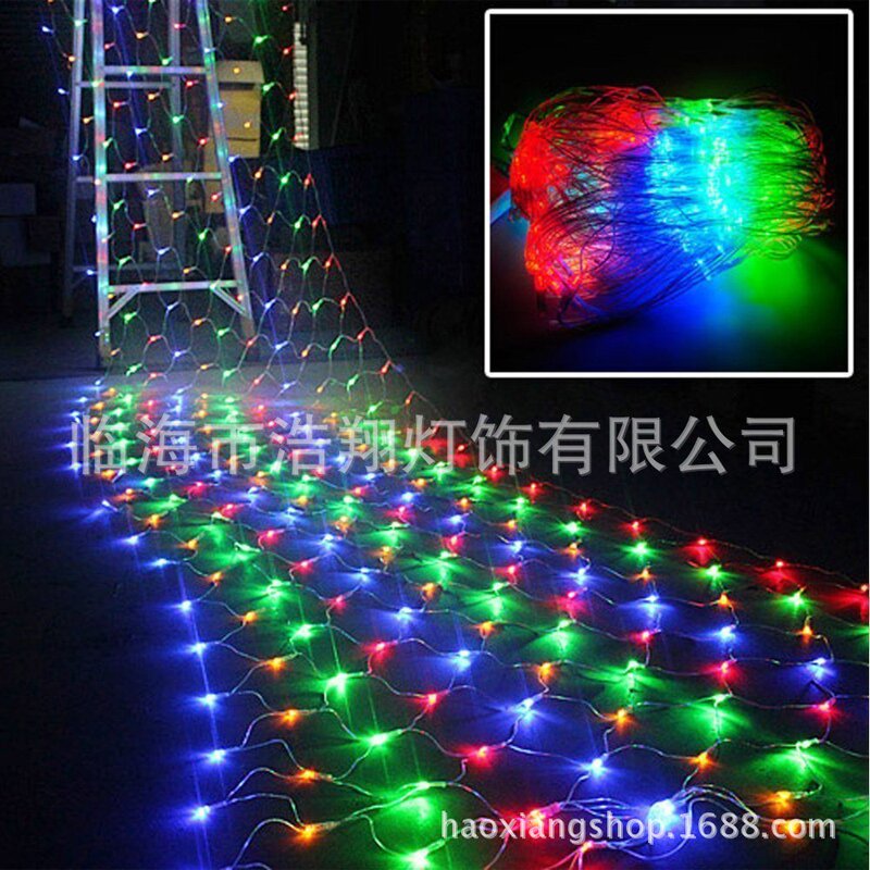 Factory direct supply LED net lights Christmas Festival wedding Spring Festival outdoor green decoration baby's Pappa lights string