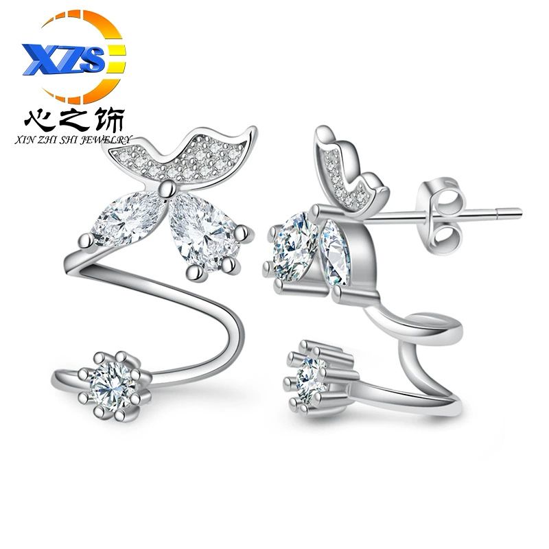 Серьги, клипсы для ушей, корейский стиль, простой и элегантный дизайн