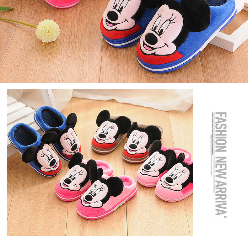 Pantoufles enfants en suède pour hiver - semelle plastique - Ref 1008207 Image 25