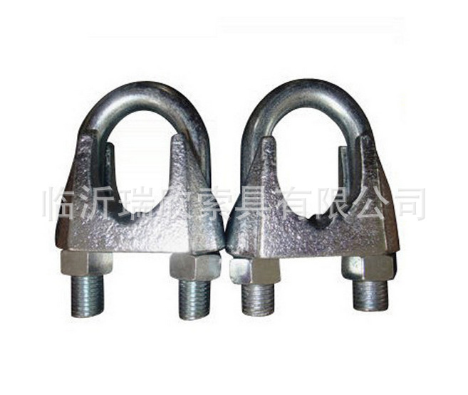 工厂现货供应 钢丝绳卡头 镀锌美标玛钢卡头  规格齐全