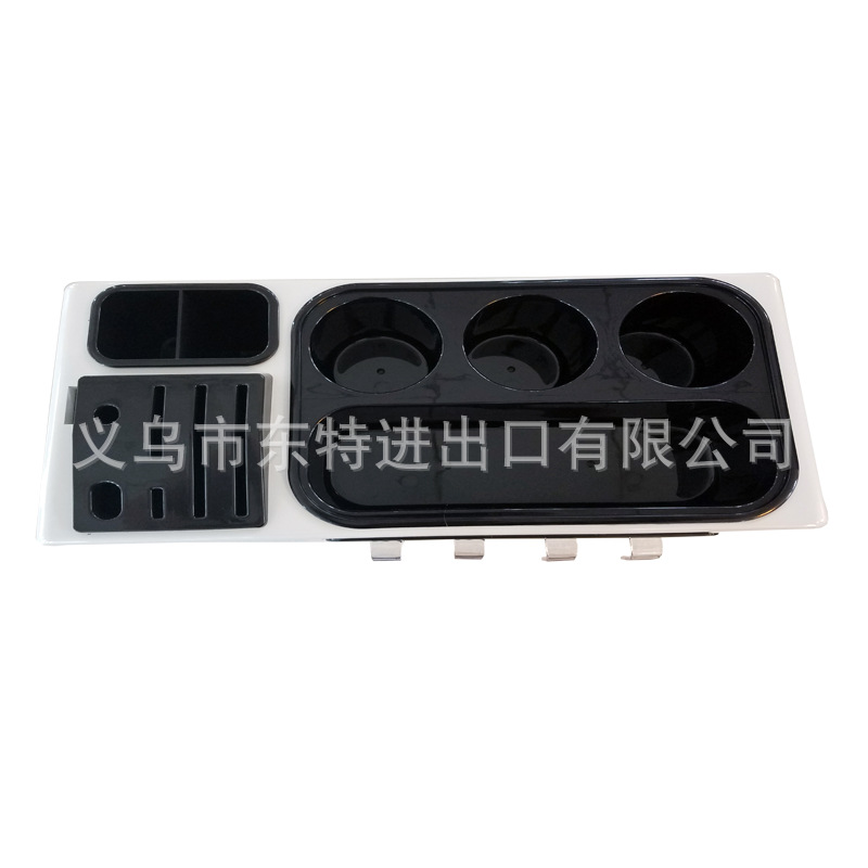 Multi-functional kitchen storage rack, plastic set, seasoning box, kitchenware combination storage rack, shelving rack set detail image 4