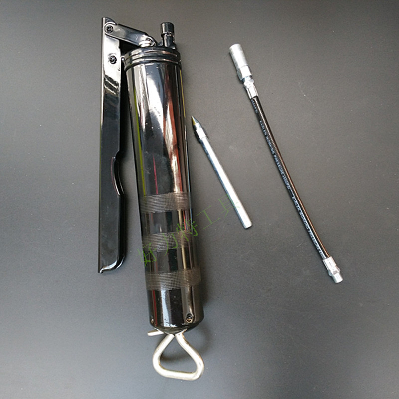 汽保工具高压黑金刚黄油枪牛油枪400克手握式压杆油枪黑金刚油枪