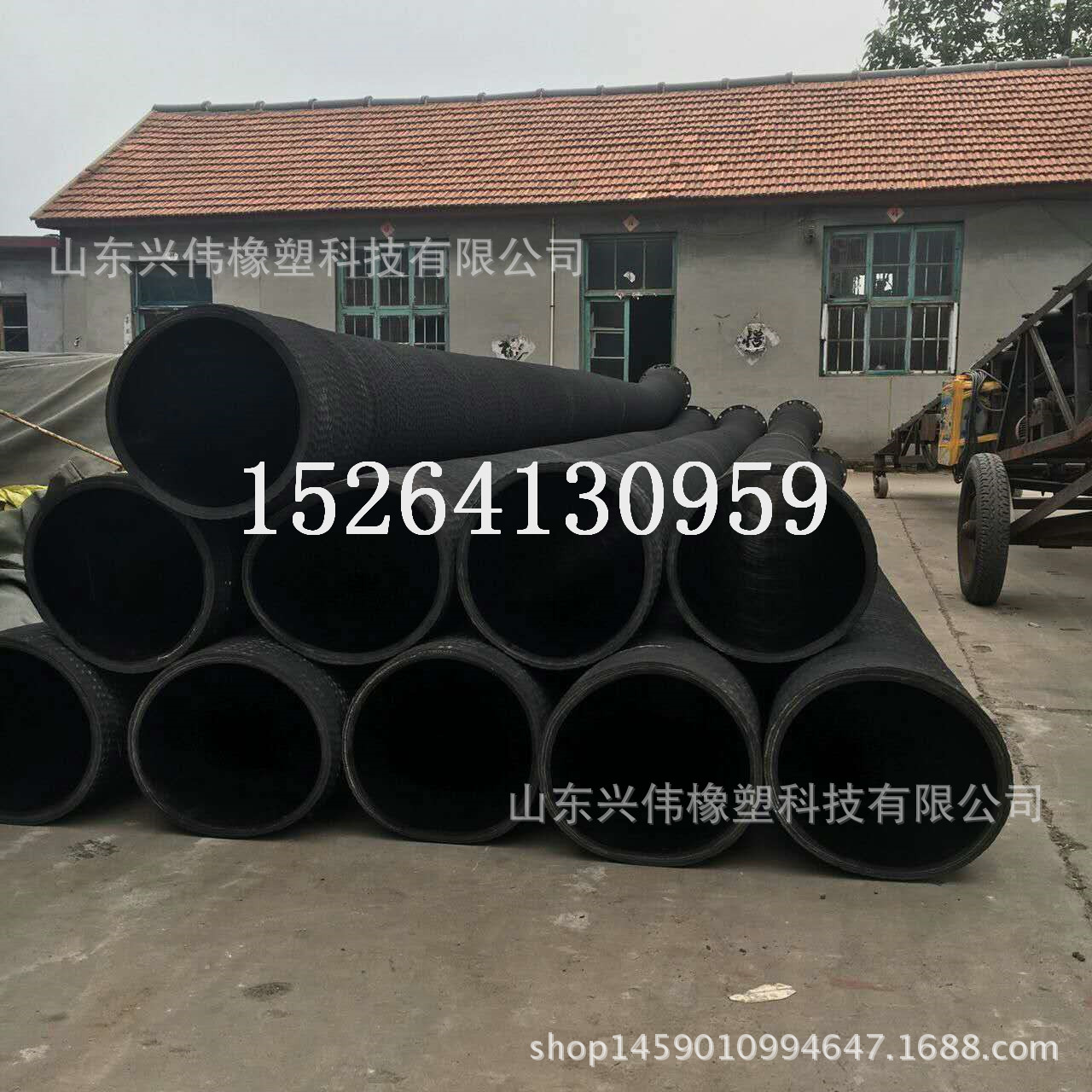 12寸大口径抽沙排沙输泥胶管大口径高压吸排水法兰胶管