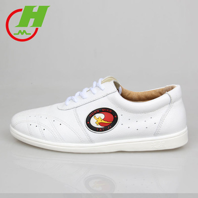 Cotton Tree Taiji boxing Soft leather Practice shoes Martial arts shoes male female ventilation Soft soled shoes