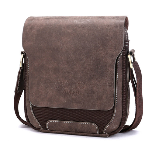 Men's bag nylon with leather men's backpack matte cowhide men's shoulder crossbody bag Taobao AliExpress foreign trade