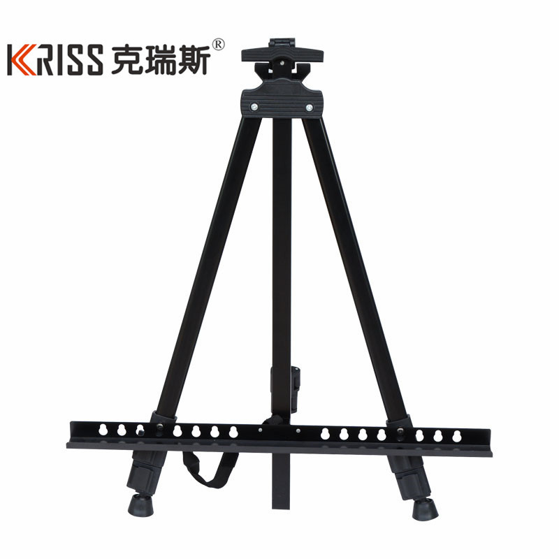 折疊金屬鐵畫架 三角畫架 黑色素描美術小畫架 寫生兒童畫板架