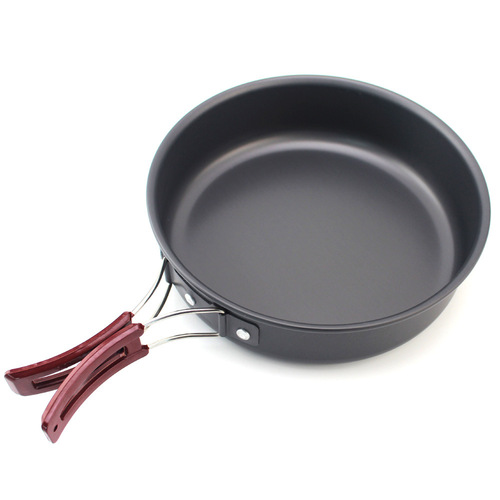 Outdoor Equipment Single Pot Aluminum Oxidized Cookware Outdoor Supplies Cooking Utensils Single Pot