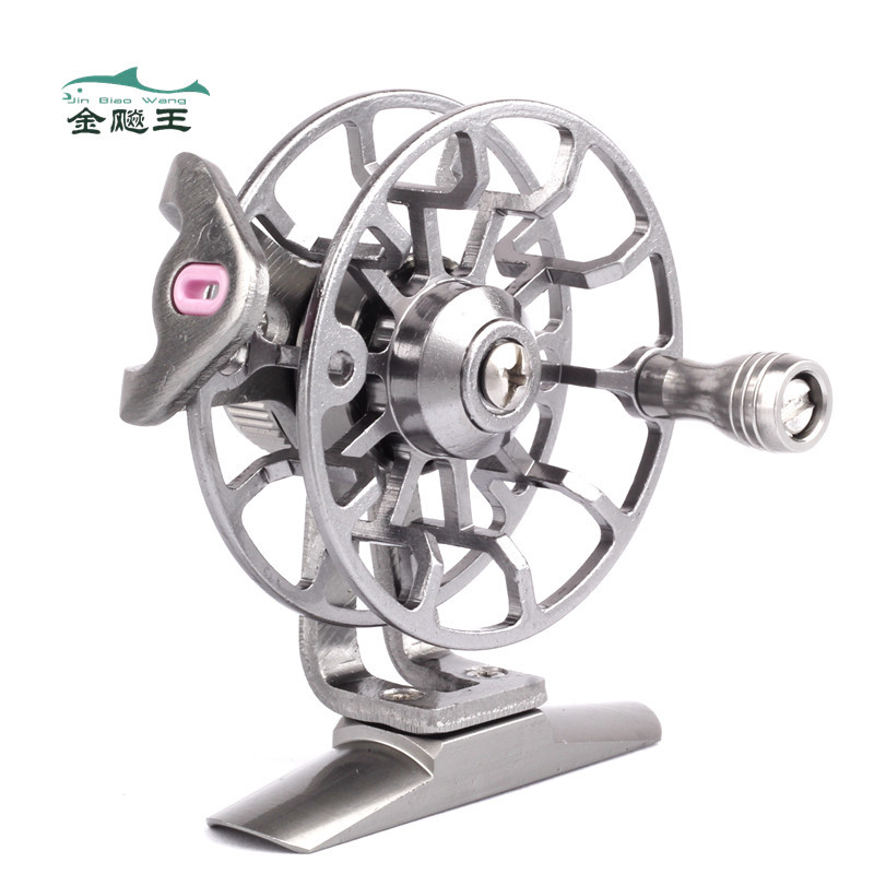 Biao Wang Fishing vessel Special Offer wholesale All metal Rounds before the fight Ice fishing Fishing reels Fish Wheel Hand pole to middle pass