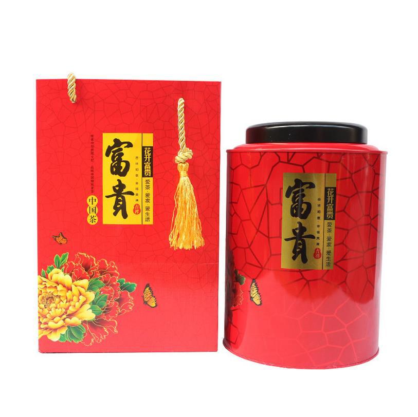 礼盒 可装红茶、普洱茶包装罐 花开富贵大铁罐 茶叶包装