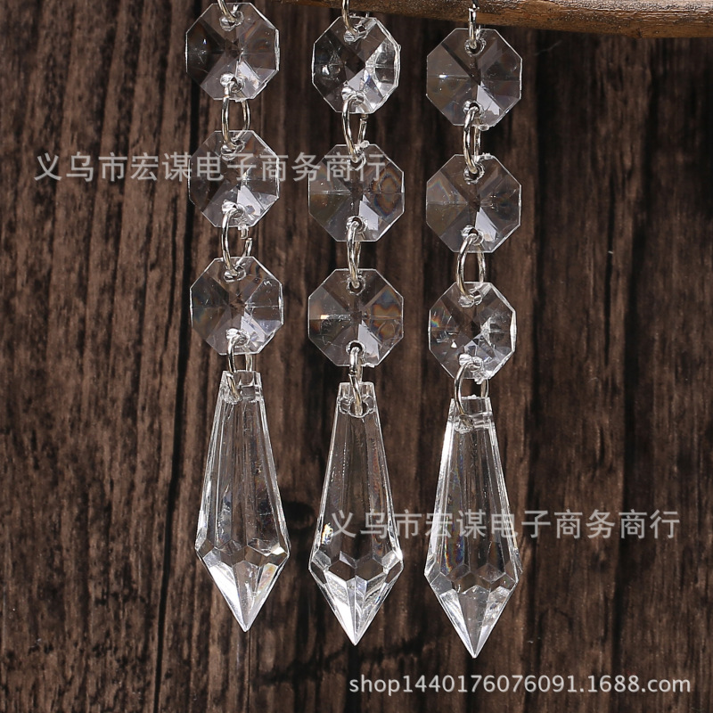 Acrylic crystal pendant wedding garland hanging beads curtain Wedding Club decoration interior decoration beads string