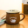 zakka杂货复古创意陶瓷大肚杯子 韩式简约早餐牛奶杯咖啡杯批发