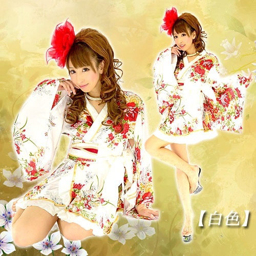 Women's formal yukata robe long modified traditional kimono cos anime photo performance home clothing female