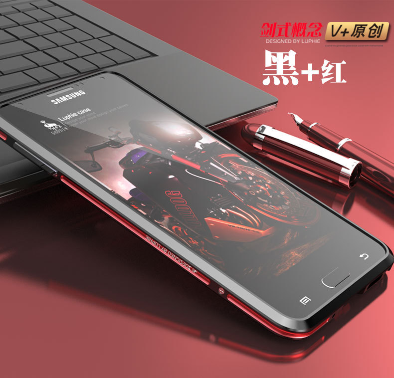 Luphie Bicolor Blade Sword Slim Light Aluminum Bumper Metal Shell Case for Samsung Galaxy Note 3