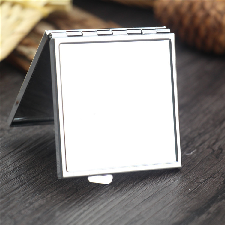 DIY简易方形双面空白化妆镜胚镜底10000个以上1.6元K700188H