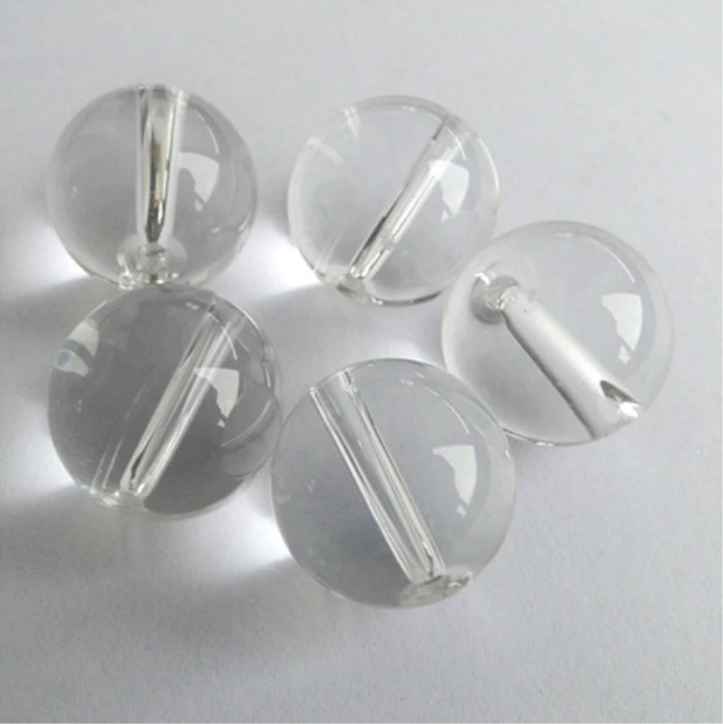 Хрустальные бусины занавески свободные бусины с отверстиями круглые светлые бусины прозрачные стеклянные бусины DIY ювелирные аксессуары бисерный материал оптом