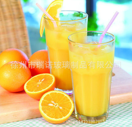 饮料杯果汁杯玻璃奶茶杯 冷饮杯玻璃杯玻璃水杯果汁杯玻璃杯