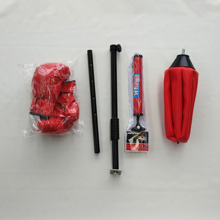 廠家供應 組合健身器材配球 舉重床上速度球 黑杆立式帶拳擊手套