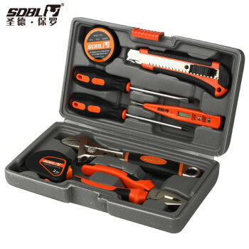 圣德保罗 9件套礼品型工具组合 工具箱修理套装SD-007