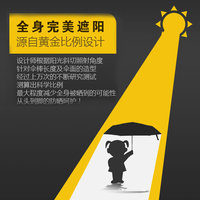 遇水变色雨伞 韩国创意斑马折叠防晒黑胶太阳伞 户外折叠伞7