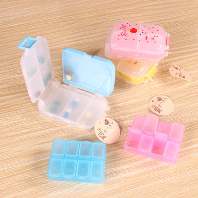 Eight grid kit portable Take it with you Kit Plastic classification Kit wholesale Small jewelry box