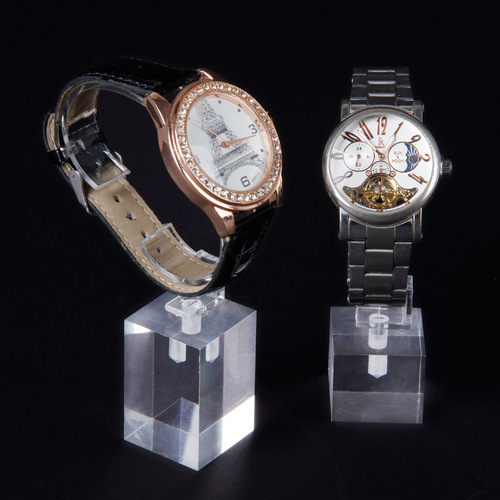 Vito acrylic jewelry and watch shop stall storage props three-piece set watch shelf display stand