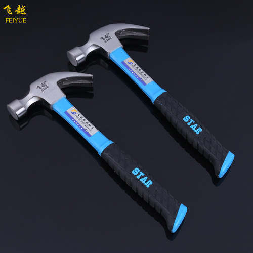 Manufacturer wholesale anti-handle claw hammer, plastic-coated, non-shaking hand claw nail remover, civil engineering masonry hammer, hammer