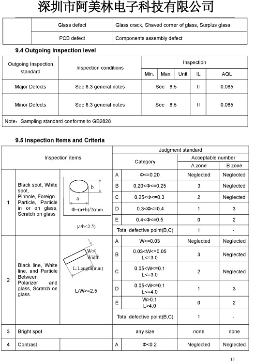深圳市阿美林电子科技5寸800X480分辨率-SH500J0