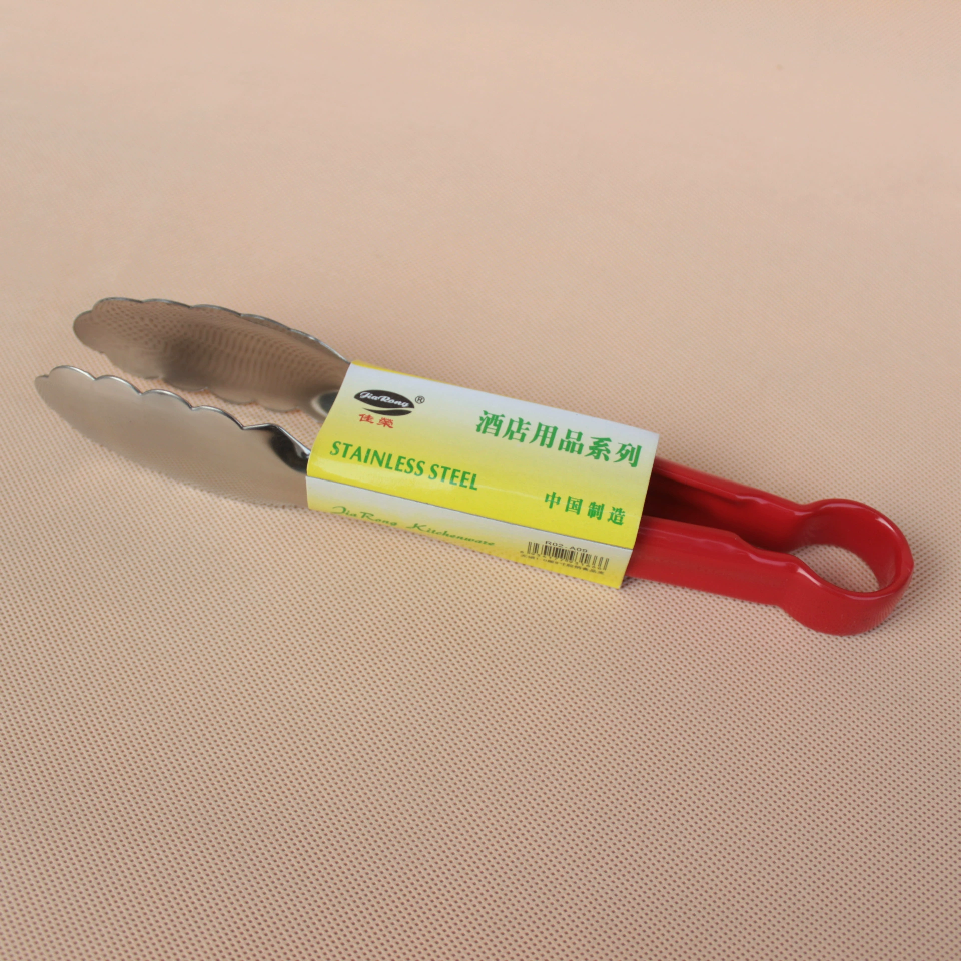 14-дюймовый термостойкий противоскользящий пластиковый ручка для еды Хлебный зажим 304 из нержавеющей стали пищевые зажимы для кухни виджет оптом