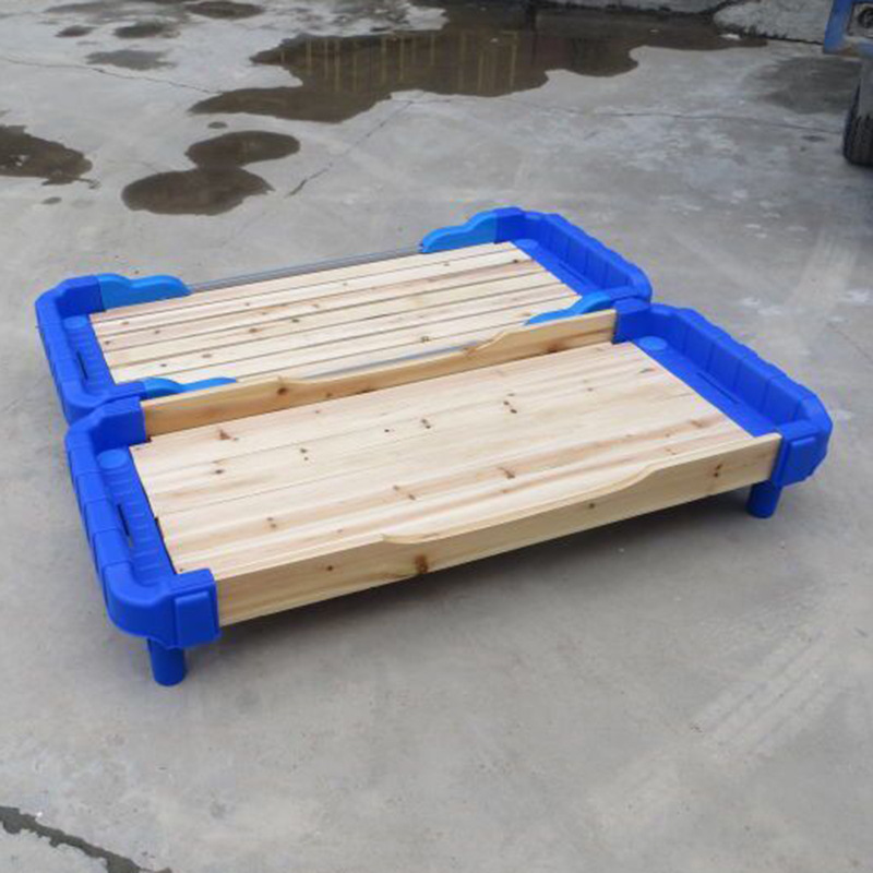 Kindergarten bed / children's plastic wood bed / children's bed small doctoral bed roll bed tiled bed