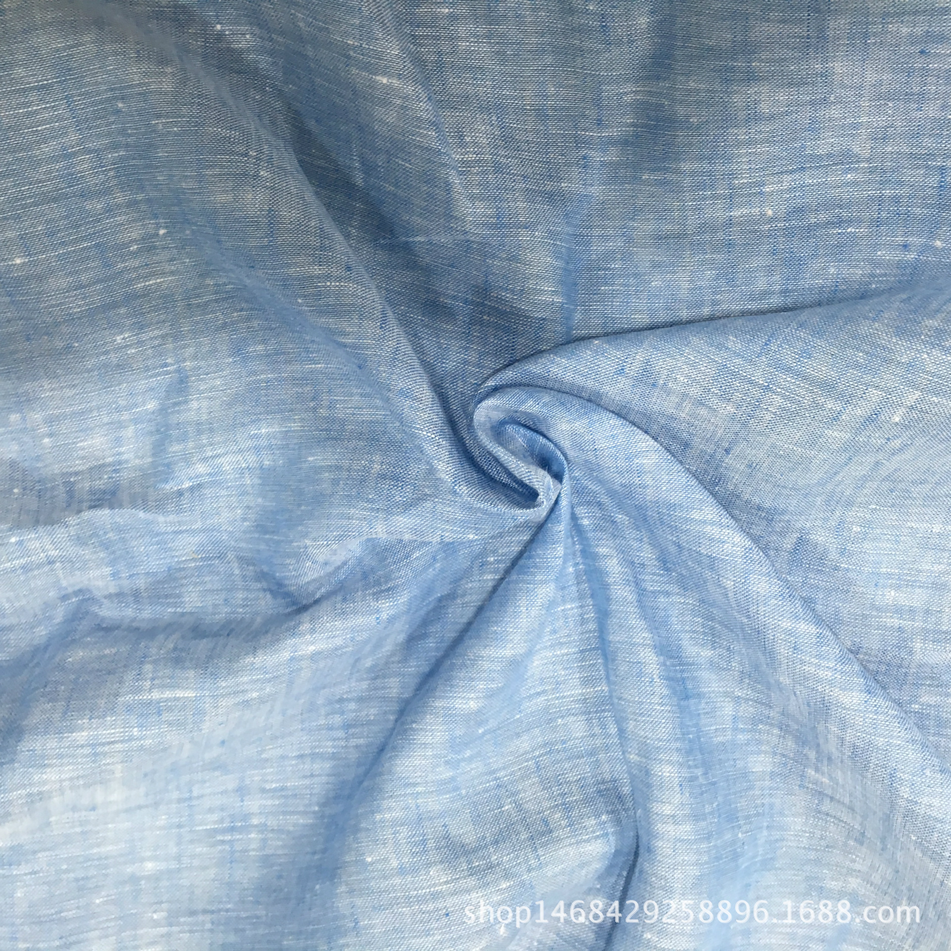 厂家直销 新款色织麻布  2107#色织纯亚麻 优质时尚服装面料爆款