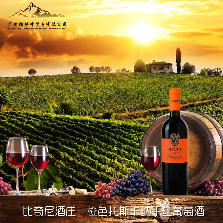 比奇尼酒庄-橙色托斯卡纳干红葡萄酒3 副本