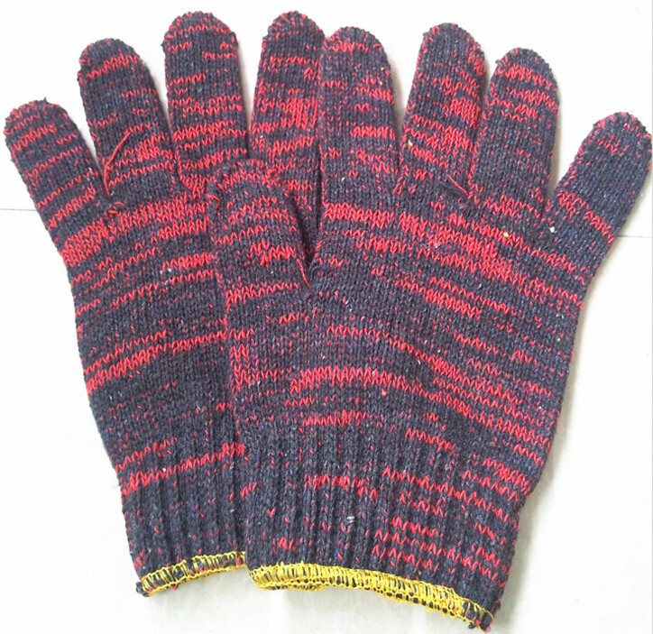 1000克棉纱手套加厚劳保线手套红花手套批发电脑版7针机织