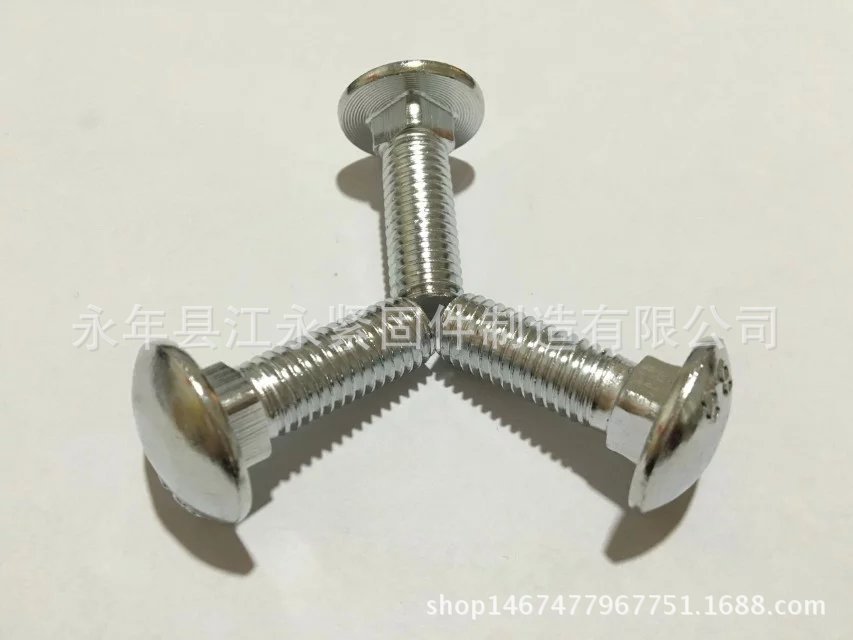 江腾批发生产环保镀锌马车栓 桥架专用螺丝 M8系列方颈马车螺丝