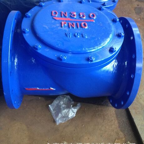 供应SFCV HC44X铸钢橡胶瓣式止回阀 旋启式止回阀