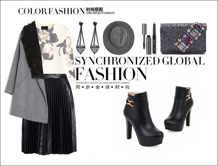 Bottes femme en PU artificiel - Ref 3355510 Image 9