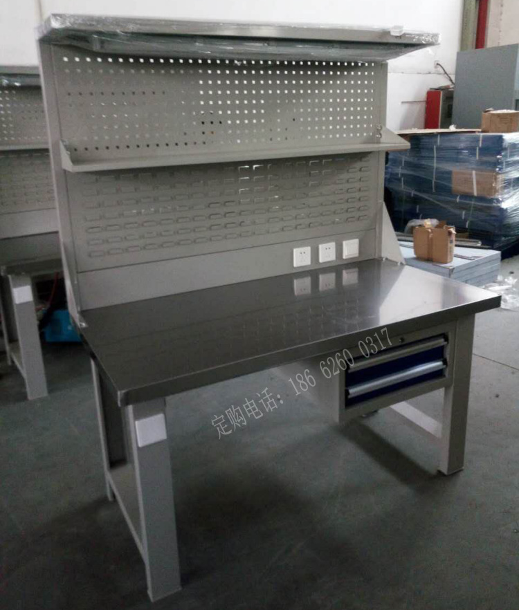 双人用1 5米304不锈钢工作台带抽屉 员工操作台作业台 工作桌定做 阿里巴巴
