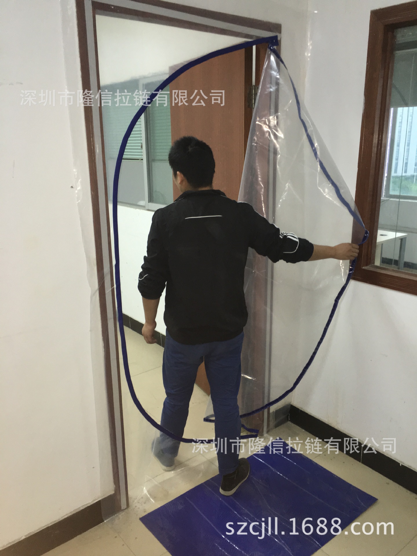 拉链门,zipdoor,防尘拉链门,装修防尘门,一次性门帘-阿里巴巴