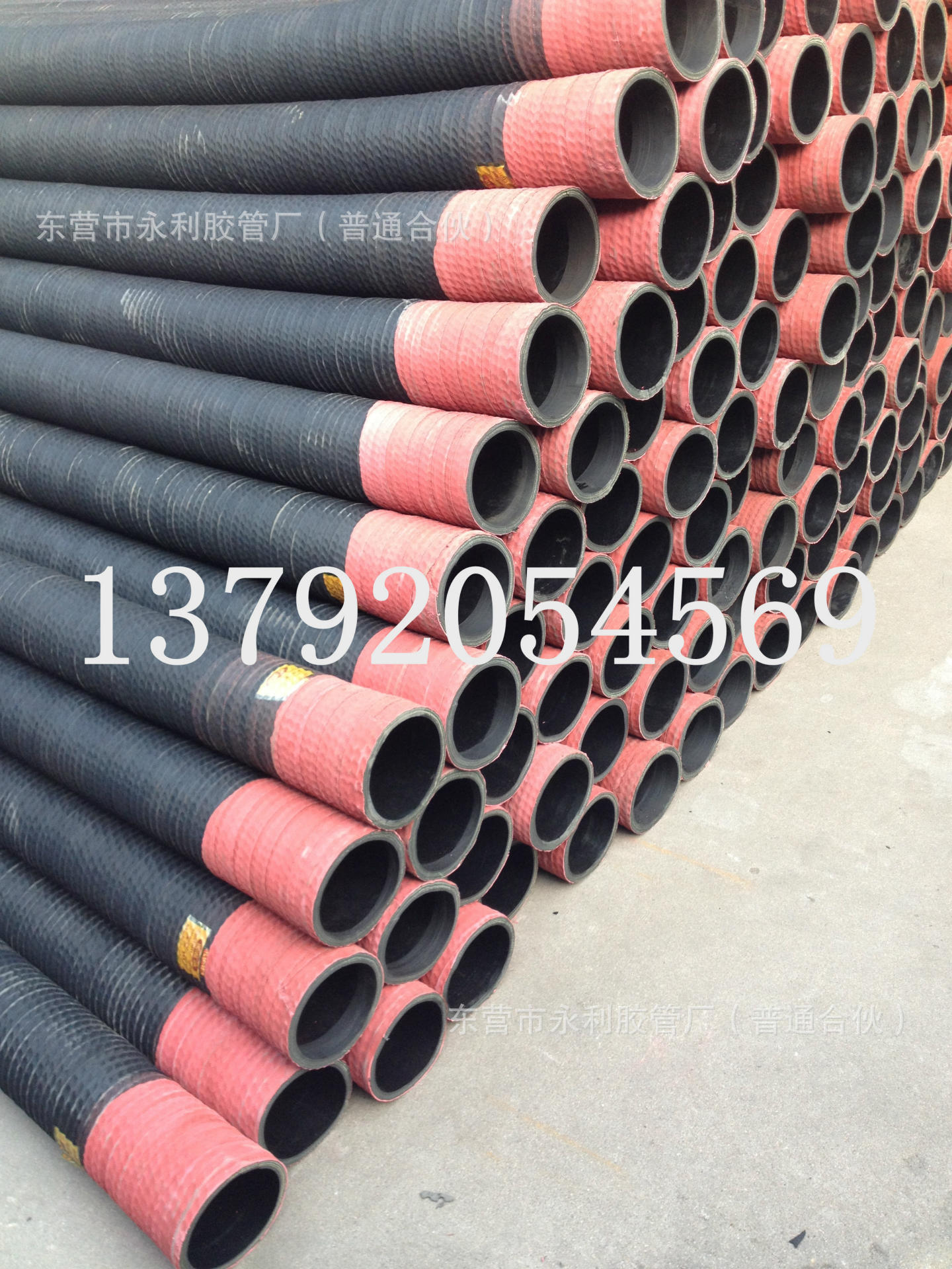 耐磨抽沙耐磨橡胶钢丝管  100-200mm红色钢丝骨架吸排水管