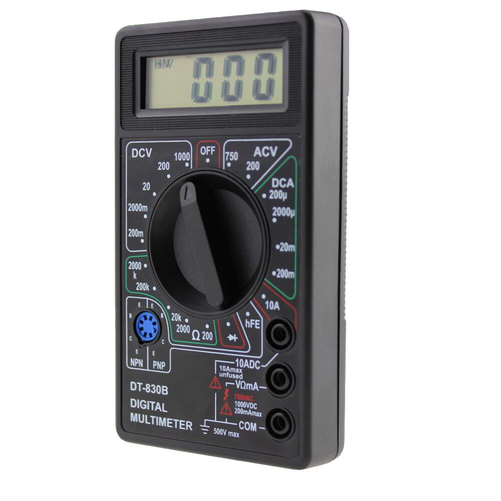 DT-830B 数字万用表 数字万能表 万能表 手持式万用表 黑色款-阿里巴巴