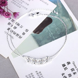 Креативный аксессуар, браслет на ногу из жемчуга, матовые милые модные четки из круглых бусин, в корейском стиле