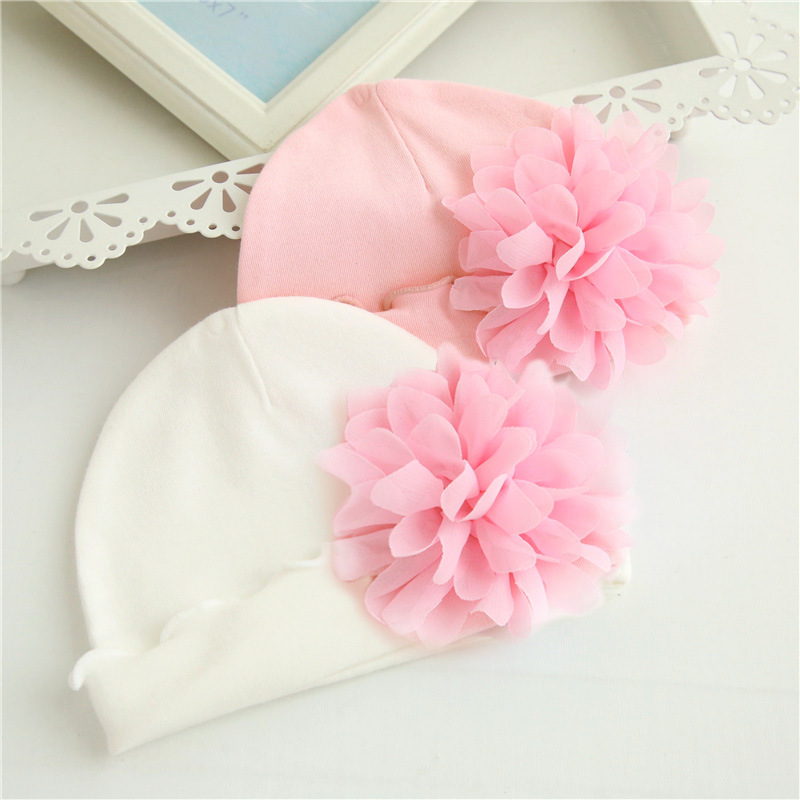 Fashion Solid Color 100% Cotton Flowers Baby Clothes display picture 5