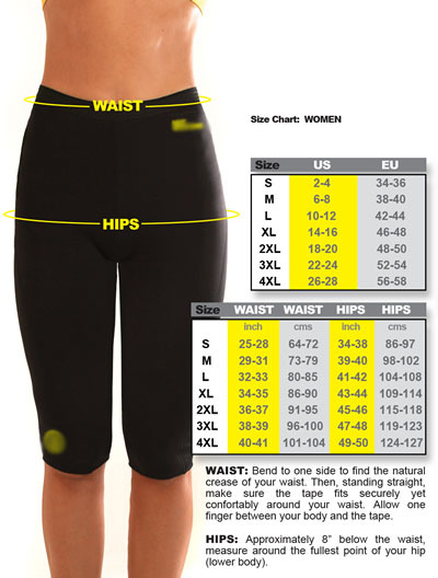 hot shapers  size chart