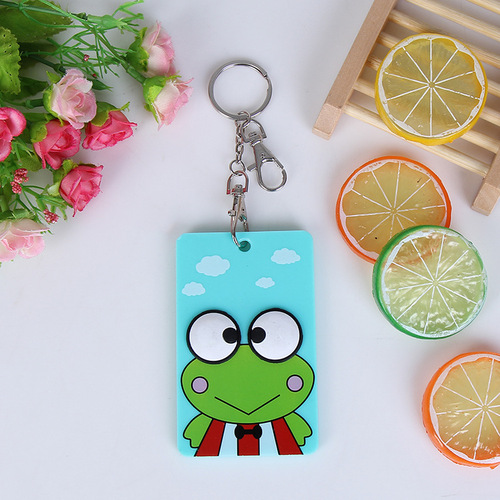 Bus Creative Student ID Card Holder 3D Stereo Soft Gel Acrylic Bank Card Holder Wholesale Custom