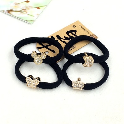 韩国高弹力头饰发绳批发 韩版新款无接缝扎头发皮筋头绳橡皮筋|ms