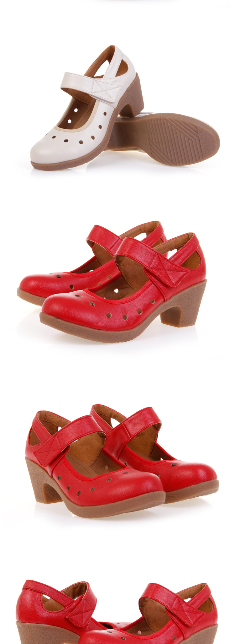 2016现代广场舞鞋夏女软底跳舞鞋交谊舞粗跟