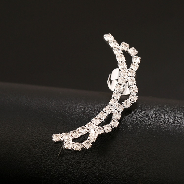Clip D&#39;oreille Coréen En Cristal De Diamant Complet display picture 7
