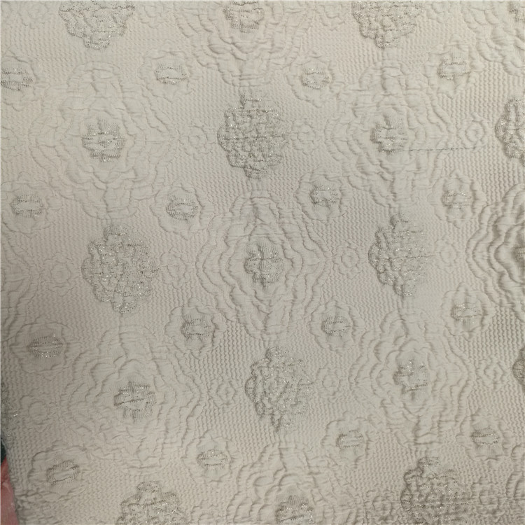 弹力如意花图案梭织色织提花面料适用于服装装饰沙发布鞋子布