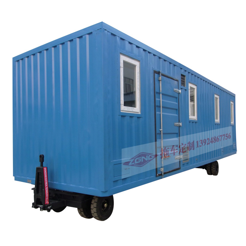 厂家供应厢式平板车 保温隔热平板拖车 6吨食物周转运输车箱拖车