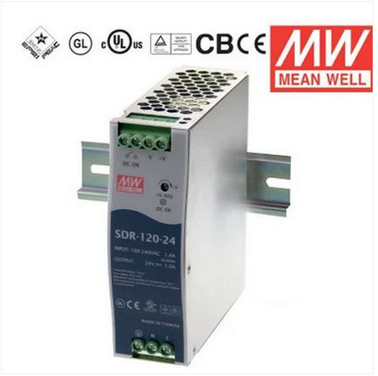 ԭװ̨��MEAN WELL��γPFC���������Դ SDR-120-24 120W 24V 5A